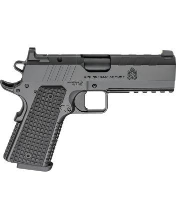 Springfield Armory PX9227LAOS 1911 Emissary 9mm 9+1 4.25" Stainless Steel Barrel Optic Ready Black Carbon Steel Slide VZ Grips Thin-Line G10 Grip