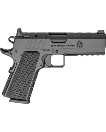 Springfield Armory PX9228LAOS 1911 Emissary 45 ACP 8+1 4.25" Stainless Steel Barrel Optic Ready Black Carbon Steel Slide VZ Grips Thin-Line G10 Grip