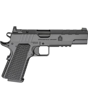 Springfield Armory PX9229LAOS 1911 Emissary 9mm 9+1 5" Stainless Steel Barrel Optic Ready Black Carbon Steel Slide VZ Grips Thin-Line G10 Grip