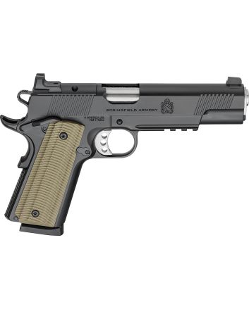 Springfield Armory PO9230AOS 1911 Operator 45 ACP 8+1 5" Black Cerakote Optic Ready Carbon Steel Slide Black Cerakote VZ G10 Grip