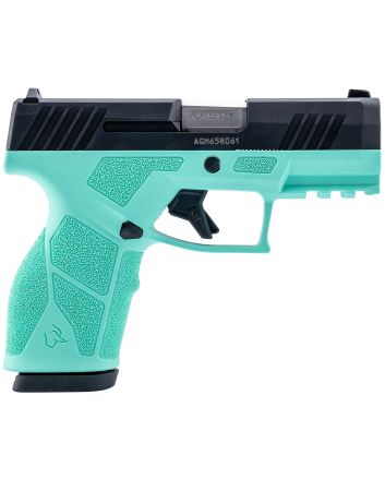 Taurus 1-GX2931C-10 GX29mm 10+1 3.37" Matte Stainless Steel Barrel, Matte Black Serrated Stainless Steel Slide, Cyan Polymer Frame w/Picatinny Rail, Polymer Grip