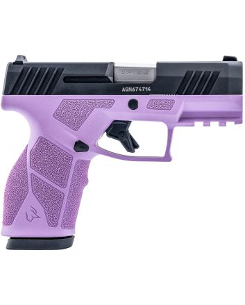 Taurus 1-GX2931LP-10 GX29mm 10+1 3.37" Matte Stainless Steel Barrel, Matte Black Serrated Stainless Steel Slide, Light Purple Polymer Frame w/Picatinny Rail, Polymer Grip