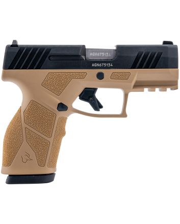 Taurus 1-GX2931T GX29mm 13+1 3.37" Matte Stainless Steel Barrel, Matte Black Serrated Stainless Steel Slide, Tan Polymer Frame w/Picatinny Rail, Polymer Grip