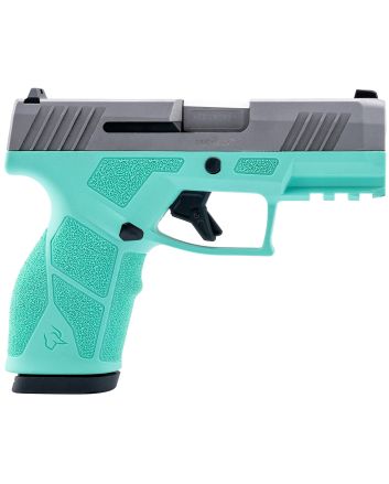Taurus 1-GX2939C GX29mm 13+1 3.37" Matte Stainless Steel Barrel, Matte Serrated Stainless Steel Slide, Cyan Polymer Frame w/Picatinny Rail, Polymer Grip