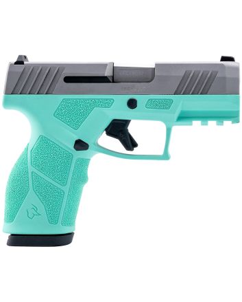 Taurus 1-GX2939C-10 GX29mm 10+1 3.37" Matte Stainless Steel Barrel, Matte Serrated Stainless Steel Slide, Cyan Polymer Frame w/Picatinny Rail, Polymer Grip