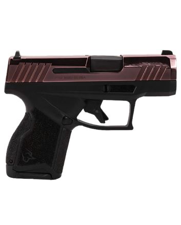 Taurus 1-GX4M931-10RG GX4Micro-Compact Frame 9mm Luger 10+1 3.06" Satin Black DLC Stainless Steel Barrel, Rose Gold PVD Serrated Alloy Steel Slide, Matte Black Stainless Steel Frame, Textured Grip