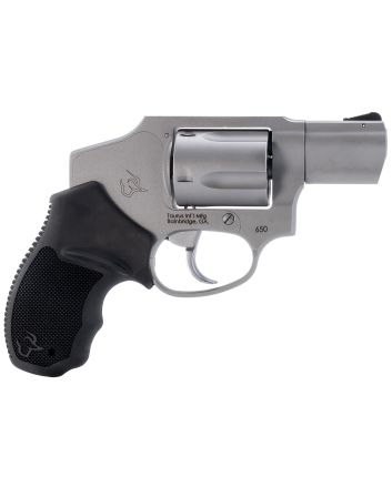 Taurus 2-650129 650Small 357 Mag 38/Special +P 5 Shot 2"Stainless Steel Barrel, Cylinder &amp; Frame, Black Rubber Grip, Transfer Bar Safety, Concealed Hammer