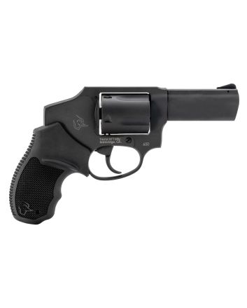 Taurus 2-650131 650Small 357 Mag/38 Special +P 5 Shot 3" Matte Black Alloy Steel Barrel, Cylinder &amp; Frame, Black Rubber Grip, Transfer Bar Safety, Concealed Hammer
