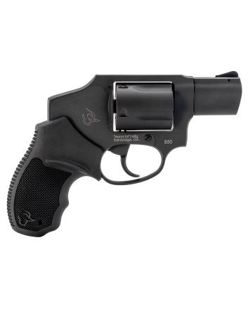 Taurus 2-850121 850Small 38 Special 5 Shot 2" Matte Black Alloy Steel Barrel, Cylinder &amp; Frame, Black Rubber Grip, Transfer Bar Safety, Concealed Hammer