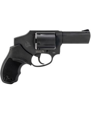 Taurus 2-850131 850Small 38 Special 5 Shot 3" Matte Black Alloy Steel Barrel, Cylinder &amp; Frame, Black Rubber Grip, Transfer Bar Safety, Concealed Hammer
