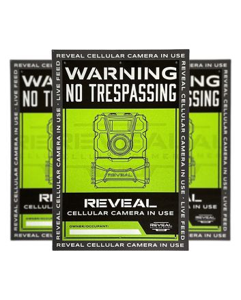 Tactacam/reveal S1 No TrespassingSign Durable Plastic