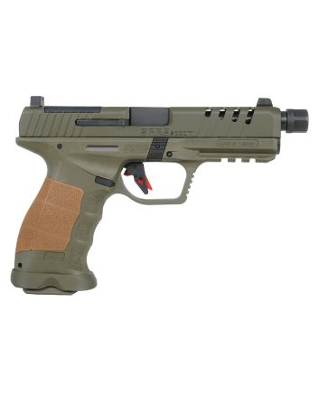 SAR USA SAR9SOCOMOD10 SAR9 SOCOM 9mm 10+1 5.20" Steel Slide OD Green Polymer Grip