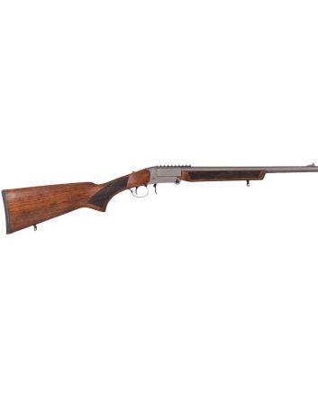 Gforce Arms GFTXP3520T GFTXP350 Legend 1rd 20" Tactical Gray Steel Barrel, Tactical Gray Cerakote Picatinny Rail Steel Receiver, Fixed Walnut Wood Stock