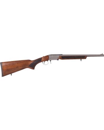 Gforce Arms GFTXP4020T GFTXP400 Legend 1rd 20" Tactical Gray Steel Barrel, Tactical Gray Cerakote Picatinny Rail Steel Receiver, Fixed Walnut Wood Stock