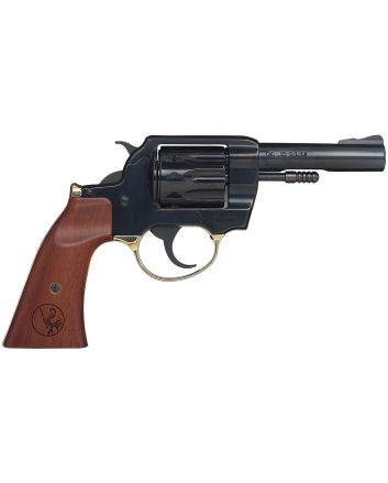 Henry H016GD Golden Boy22 LR 10 Shot 4" Blued Steel Barrel, Cylinder, Blued Polished Steel Frame, Walnut Gunfighter Grip, Transfer Bar Safety, Exposed Hammer