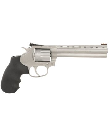 Colt Mfg KCOBRA22SM6RFO King Cobra Target 22 LR 6 Shot 6" Matte Stainless Steel Vent Rib Barrel, Matte Stainless Stainless Steel Frame &amp; Cylinder, Black Hogue Overmolded Grip, Exposed Hammer