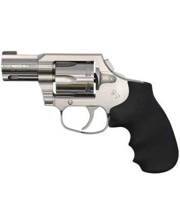 Colt Mfg KCOBRASM2BB King CobraSmall 357 Mag 6 Shot 2" Matte Stainless Steel Barrel, Cylinder Frame, Black Hogue Overmolded Grips, Concealed Hammer