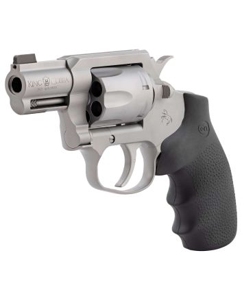 Colt Mfg KCOBRASM2BBS King CobraSmall 357 Mag 6 Shot 2" Matte Stainless Steel Barrel, Cylinder Frame, Black Hogue Overmolded Grips, Exposed Hammer