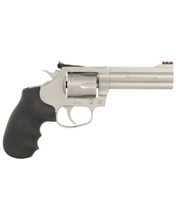 Colt Mfg KCOBRASM4RTS King Cobra Target 357 Mag 6 Shot 4.25" Matte Stainless Steel Barrel, Cylinder &amp; Frame, Black Hogue Overmolded Grips, Exposed Hammer