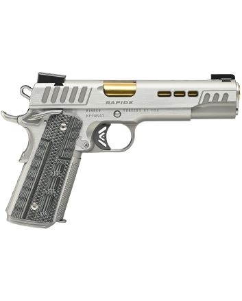 Kimber Mfg.,inc 3000423CA Rapide Dawn (CA) (MA) 45 ACP 8+1 5" KimPro Silver Front and Rear Serrations Stainless Steel Slide Gray/black Rapide G10 Grip