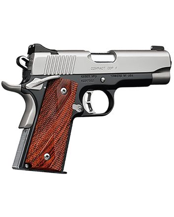 Kimber Mfg.,inc 3200018CA Custom CDP II (CA) 45 ACP 8+1 5" Front Serrations Stainless Steel Slide Brush Polished Front Strap Checkering Laminated Gray/Black Double Diamond Grip