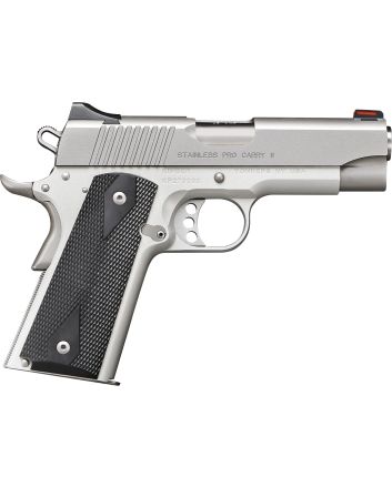 Kimber Mfg.,inc 3200052CA Stainless Pro Carry II (CA) 45 ACP 7+1 4" Stainless Steel Slide Satin Silver Black Synthetic Double Diamond Checkering Grip