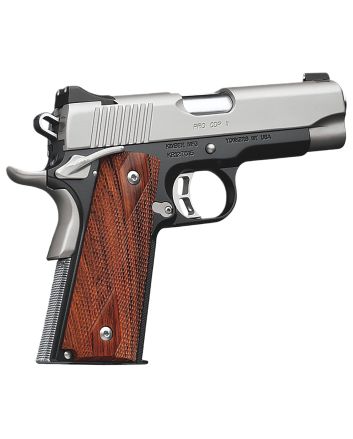 Kimber Mfg.,inc 3200055CA Pro CDP II (CA) 45 ACP 7+1 4" Satin Silver Stainless Steel Slide Matte Black KimPro II Rosewood Double Diamond Grip