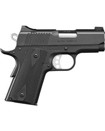 Kimber Mfg.,inc 3200061CA Ultra Carry II (CA) 45 ACP 7+1 3" Matte Black Steel Slide Black Synthetic Double Diamond Checkering Grip