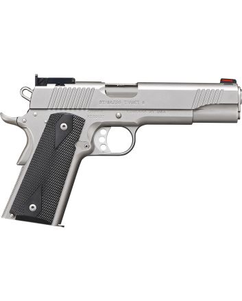 Kimber Mfg.,inc 3200107CA Stainless Target II (CA) 10mm 8+1 5" Satin Silver Front Serrations Stainless Steel Slide Black Synthetic Double-Diamond Checkering Grip