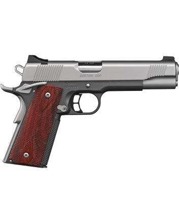 Kimber Mfg, Inc 3000234 CDP Custom 45 ACP 7+1 5" Stainless Match Grade Barrel, Kimpro II Silver Serrated Stainless Steel Slide, Kimpro II Gray Aluminum Frame w/Beavertail, Rosewood Grip