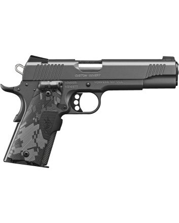 Kimber Mfg.,inc 3000235 Custom45 ACP 7+1 5" Stainless Front Serrations Charcoal Gray/KimPro II Slide Charcoal Gray/KimPro II Crimson Trace Urban Camouflage Grip