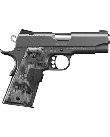 Kimber Mfg.,inc 3000244 Pro Covert 45 ACP 7+1 4" Stainless Steel Slide Charcoal Gray KimPro II Crimson Trace Urban Camouflage Grip