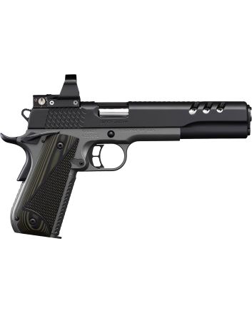 Kimber Mfg, Inc 3000278 Super Jagare w/Optic 10mm Auto 8+1 6" Stainless Match Grade Barrel, Diamond Carbon Coating Ported/Serrated Stainless Steel Slide, Kimpro II Gray Micarta Grip, Delta Pro Red Dot