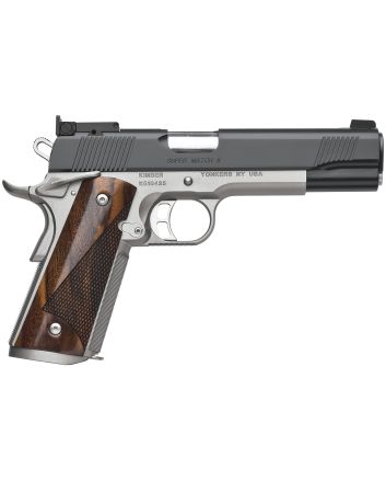 Kimber Mfg.,inc 3200309 Super Match II 45 ACP 8+1 5" Matte Black KimPro II Aggressive Slide Serrations Front strap checkering Walnut Grip
