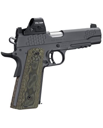 Kimber Mfg.,inc 3000436 KHX Custom (RL) 45 ACP 8+1 5" Front Serrations Stainless Steel Slide Gray KimPro II G-10 Grip