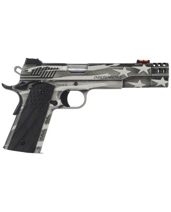 Kimber Mfg.,inc 3700840 Independence 191145 ACP 8+1 5" Rear Serrations Stainless Steel Slide Custom Flag Themed Cerakote G-10 Grip