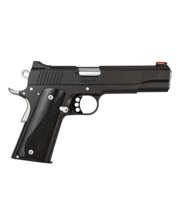 Kimber Mfg, Inc 3700596 Custom LW Nightstar 9mm Luger 9+1 5" Stainless Match Grade Barrel, Black Serrated Steel Slide, Black Aluminum Frame w/Beavertail, Black/Gray Laminate Grip