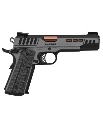 Kimber Mfg.,inc 3000431 Rapide Dusk 9mm Luger 9+1 5" Rose Copper Steel Barrel, Black KimPro II Lightening Cut/Serrated Stainless Steel Slide, Black KimPro II Steel Frame w/Beavertail Black, G10 Grip