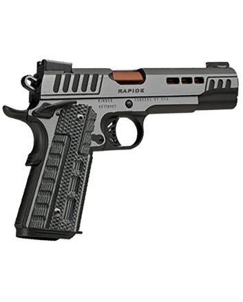 Kimber Mfg.,inc 3000432 Rapide Dusk 10mm Auto 8+1 5" Rose Copper Steel Barrel, Black KimPro II Lightening Cut/Serrated Stainless Steel Slide, Black KimPro II Steel Frame w/Beavertail Black, G10 Grip