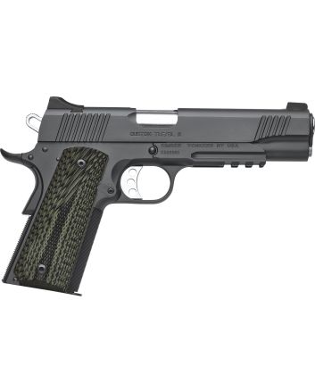 Kimber Mfg, Inc 3200336 TLE II45 ACP 7+1 5" Stainless Match Grade Barrel, Matte Black Serrated Steel Slide, Matte Black Steel Frame w/Beavertail &amp; Picatinny Rail, Aggressively Textures G-10 Grip