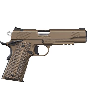 Kimber Mfg.,inc 3000236 Desert Warrior45 ACP 7+1 5" Front Serrations Steel Slide Desert Tan KimPro II G-10 Grip