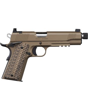Kimber Mfg.,inc 3000237 Desert Warrior TFS 45 ACP 7+1 5.50" Front Serrations Steel Slide Desert Tan KimPro II G-10 Grip