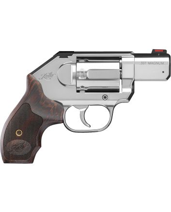 Kimber Mfg, Inc 3400009CA K6S DCR *CA Compliant DAO 357 Mag 6 Shot 2" Satin Silver Stainless Steel Barrel &amp; Cylinder, Satin Silver Stainless Steel Frame, Laminated Wood Grip, Concealed Hammer