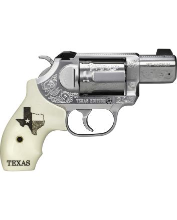Kimber Mfg, Inc 3400028 K6S Texas Edition DA/SA 357 Mag 6 Shot 2" Brushed Stainless Steel Barrel &amp; Cylinder, Brushed Stainless Steel Frame, Bonded Ivory Grip, Exposed Hammer