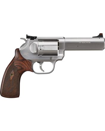 Kimber Mfg, Inc 3700621 K6S Target DA/SA 357 Mag 6 Shot 4" Brushed Stainless Steel Barrel &amp; Cylinder, Brushed Stainless Stainless Steel Frame, Diamond Checkering Grip