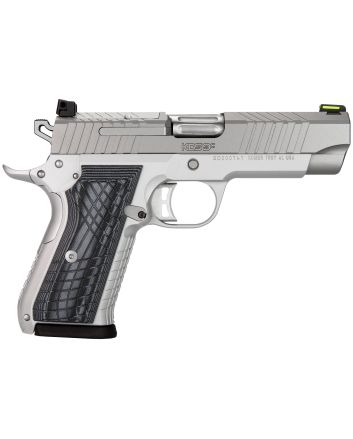 Kimber Mfg.,inc 3100012 KDS9C9mm 15+1 4.09" KimPro SilverFront and Rear Serrations Stainless Steel Slide Gray and Black G10 Crosshatch Grip