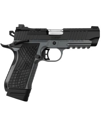 Kimber Mfg.,inc 3100015 KDS9C9mm 15+1 4.09" KimPro Gray/Black Front and Rear Serrations Stainless Steel Black Crosshatch cut G-10 Grip