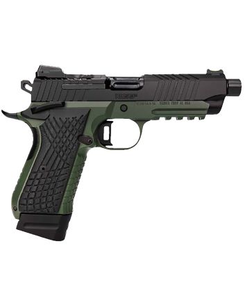 Kimber Mfg.,inc 3100022 KDS9C TFS 9mm 15+1 18+1 4.60" Ranger Green/ Black Front and Rear Serrations Stainless Steel G-10 Grip