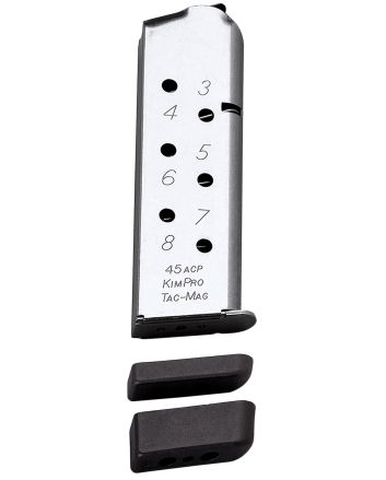 Kimber Mfg.,inc 1100721A Tac-Mag8rd 45 ACP Silver Stainless Steel