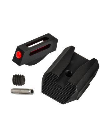 Kimber Mfg.,inc 4000153 KS6 Fiber Optic Sight SetRed/Fiber OpticFront Sight- Black/Blank Rear Sight